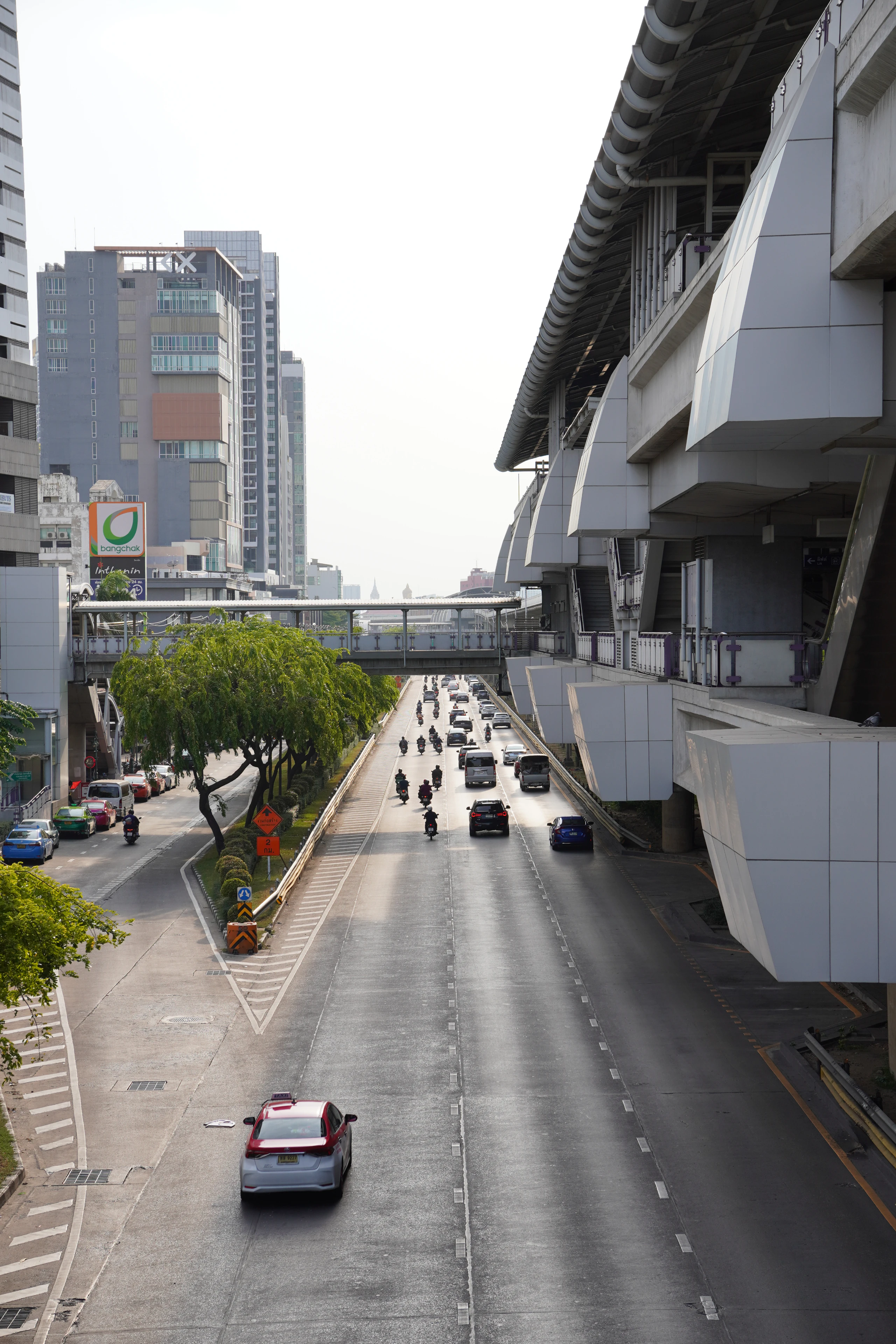 Walking Toward Krung Thon Buri Station